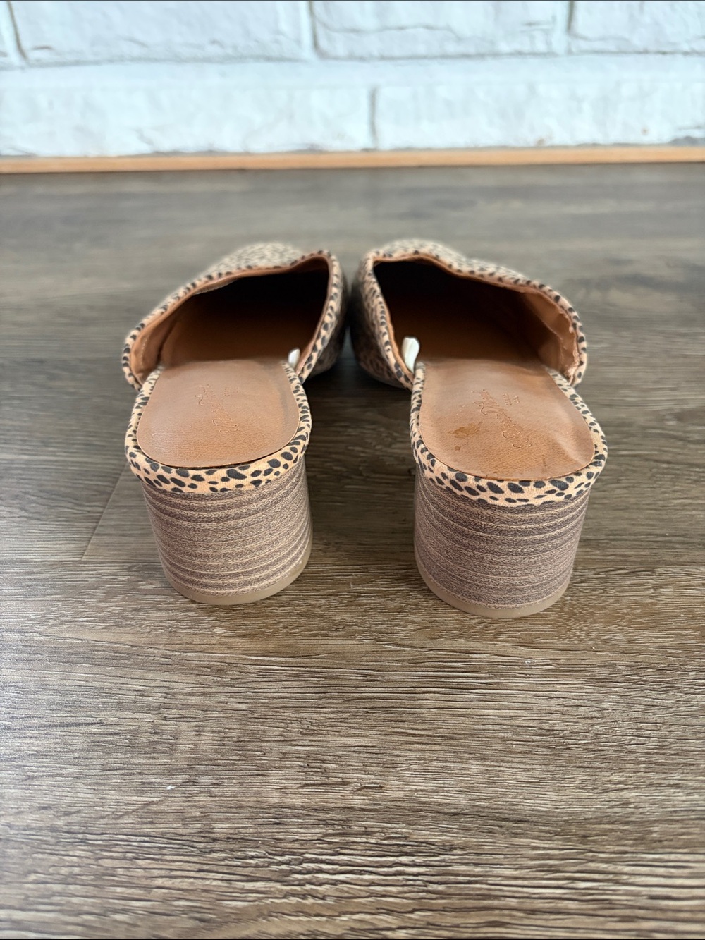 Report Leopard-Print Slip-On Mules - Tan and Black - Picture 6 of 7